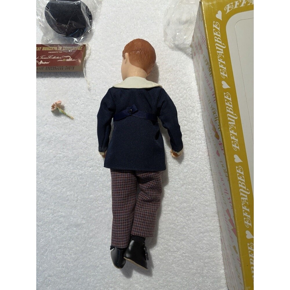1985 Effanbee Tom Sawyer 12” Boy Doll w/Hat & Box Mark Twain Collection 7634 - Picture 8 of 14